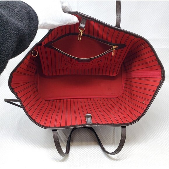 Louis Vuitton Neverfull MM Damier Ebene Bag w/ COA - Picture 7 of 16